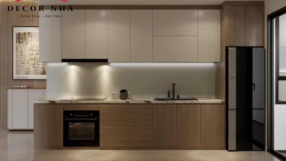 Thiết kế nội thất phòng bếp của căn hộ chung cư Picity