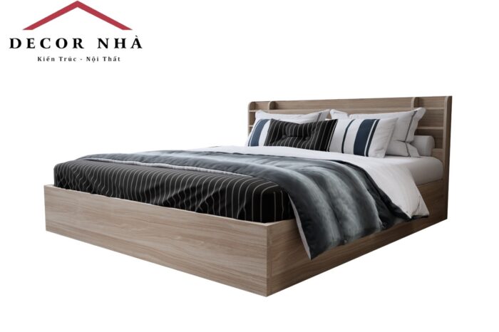 Giường ngủ gỗ công nghiệp MDF 1m8 và 1m6