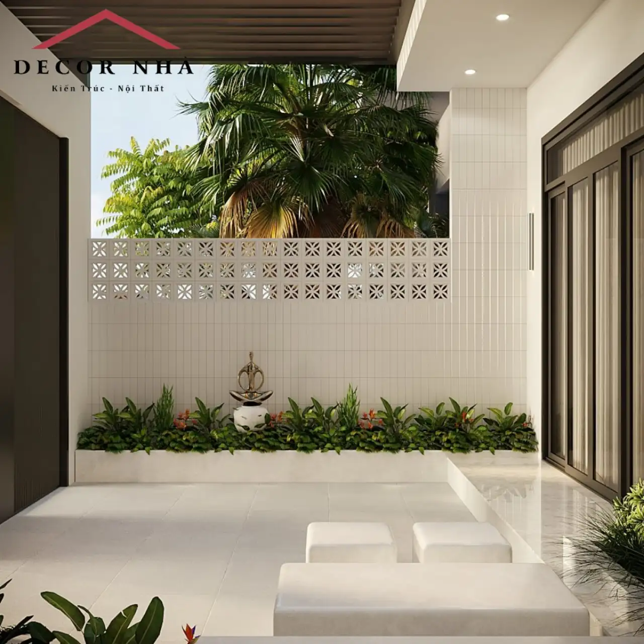 thiết kệ nội thất dự án nhà vườn