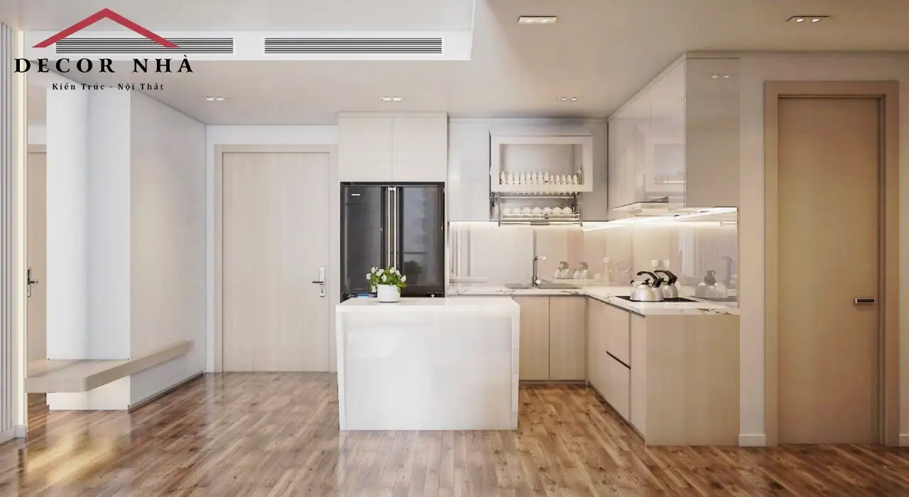 Phong cách thiết kế phòng bếp sang trọng, hiện đại