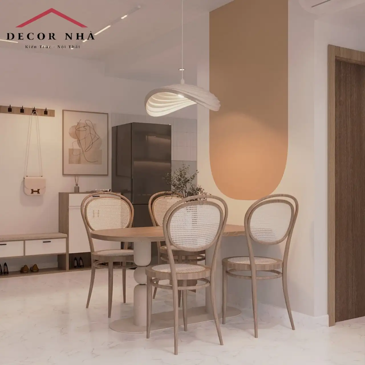 Sự kết hợp giữa 2 phong cách hiện đại và tropical 