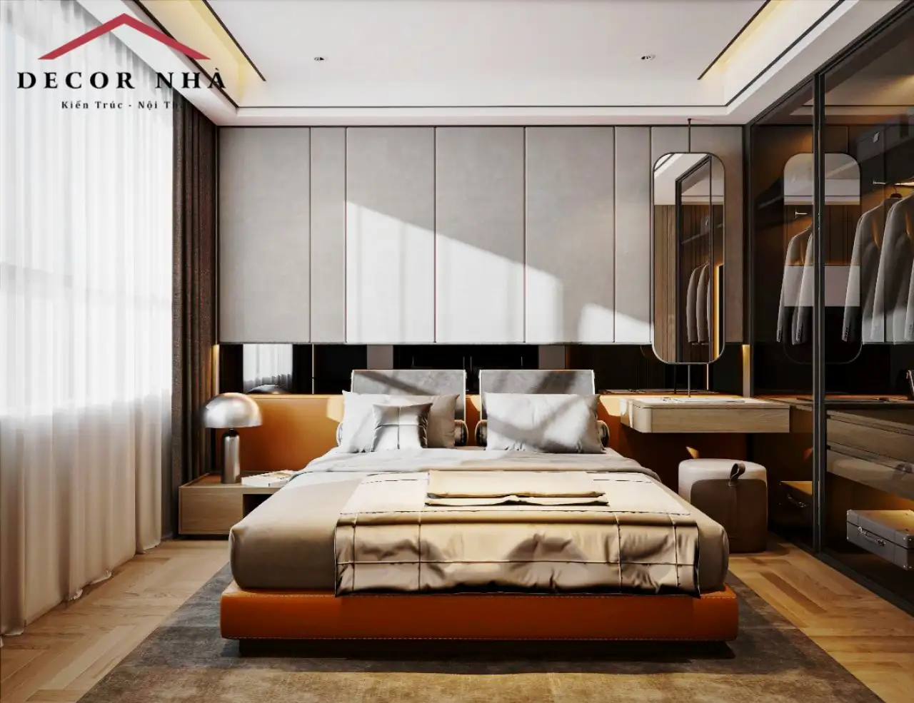 Thiết kế nội thất phòng ngủ lớn