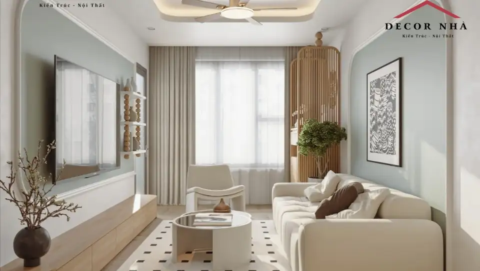 Thiết kế nội thất mang phong cách hiện đại & wabi sabi