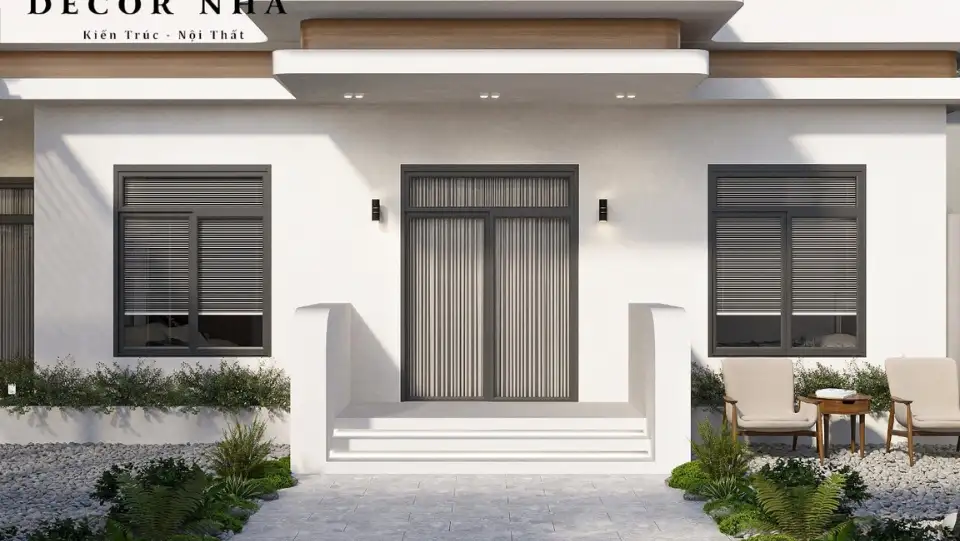 Thiết kế nội thất nhà ở có sân vườn
