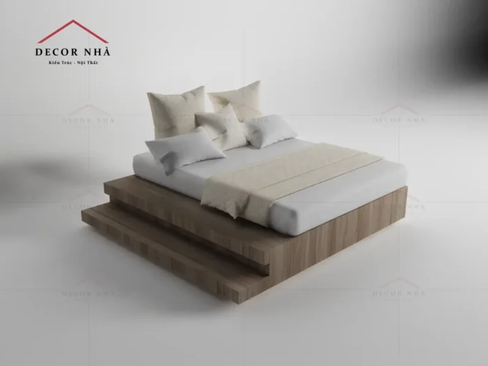Giường ngủ gỗ công nghiệp MDF - TPD03