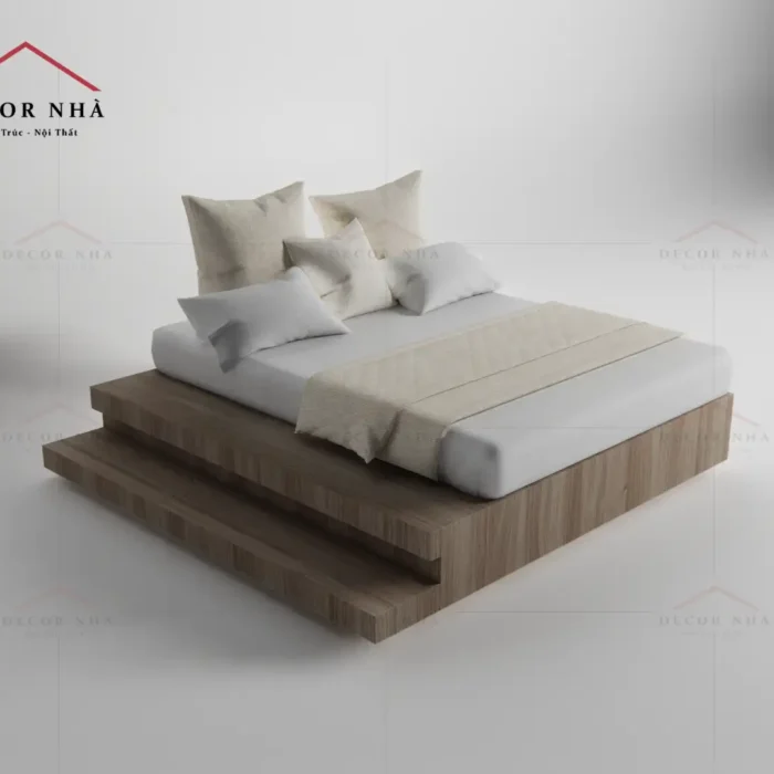 Giường ngủ gỗ công nghiệp MDF - TPD03