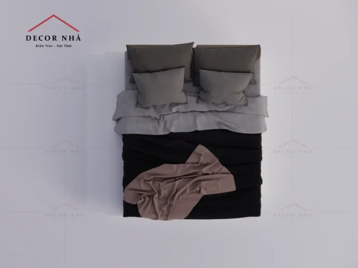 Giường Ngủ Gỗ Công Nghiệp MDF - TPD04