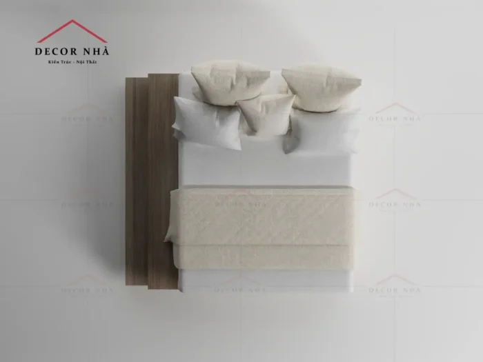 Giường ngủ gỗ công nghiệp MDF - TPD03