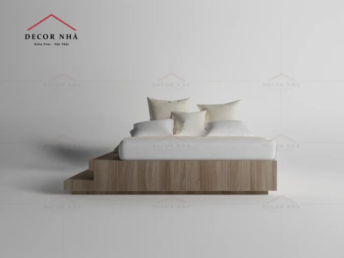 Giường ngủ gỗ công nghiệp MDF - TPD03