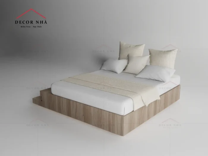 Giường ngủ gỗ công nghiệp MDF - TPD03