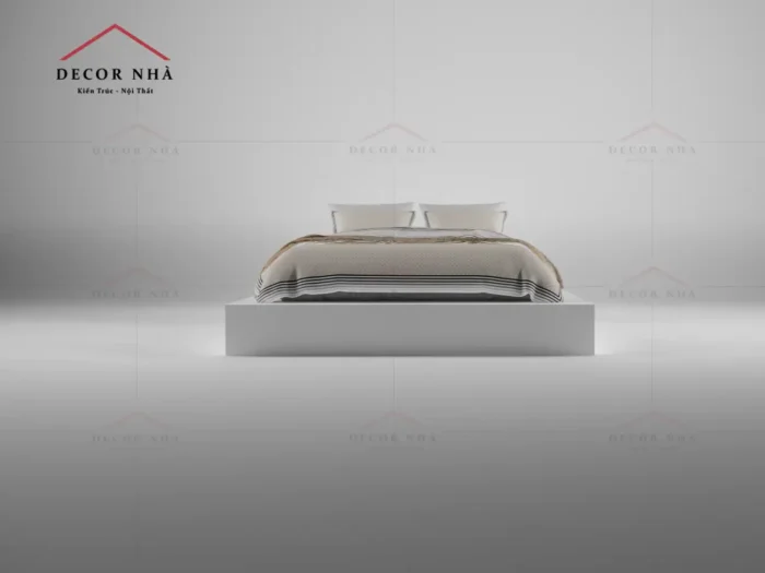 Giường Ngủ MDF Màu Trắng - TPD19 - Ảnh 7