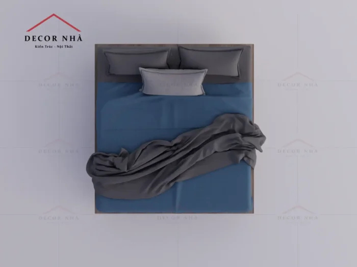 Giường Ngủ Công Nghiệp MDF Với Thiết Kế Hiện Đại - TPD 05