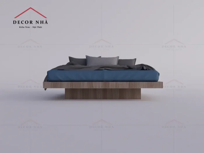 Giường Ngủ Công Nghiệp MDF Với Thiết Kế Hiện Đại - TPD 05