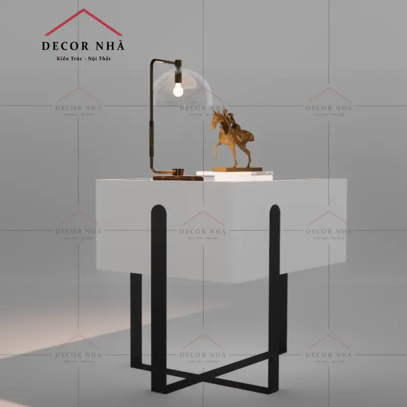 Tủ Đầu Giường Có Chân Sắt -TPD02