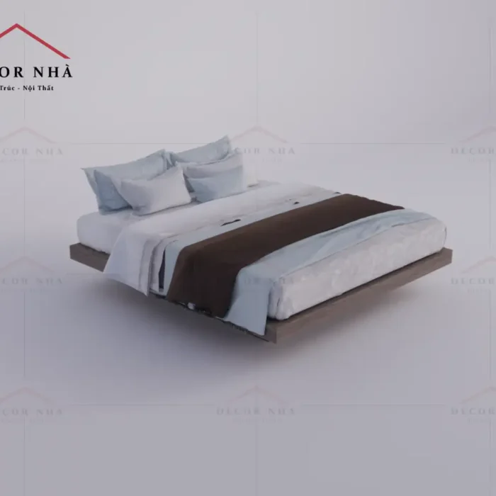 Giường Ngủ Gỗ Với Thiết Kế Đẹp Tinh Tế - TPD06