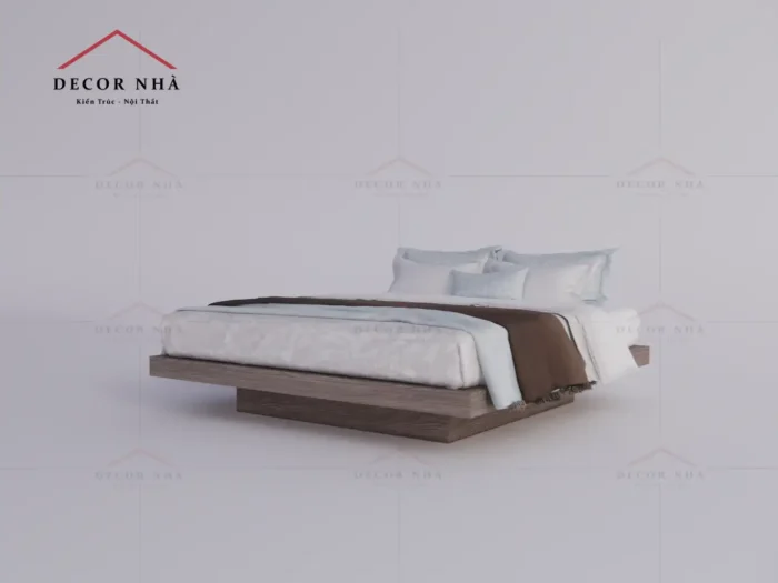Giường Ngủ Gỗ Với Thiết Kế Đẹp Tinh Tế - TPD06