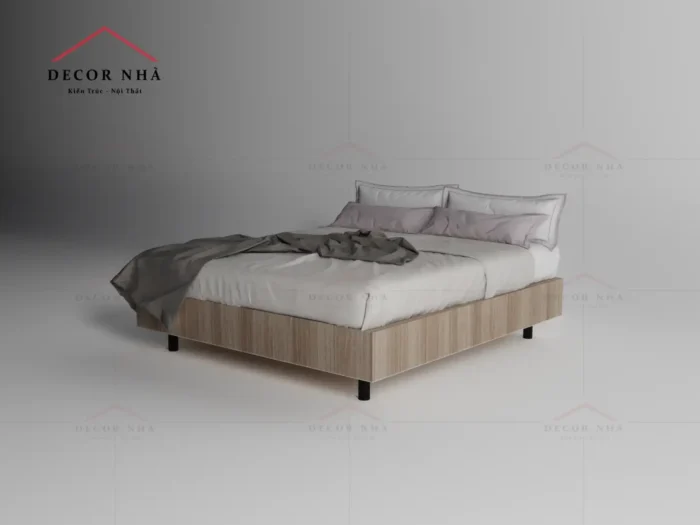 Giường Ngủ Gỗ Công Nghiệp Phủ Melamine