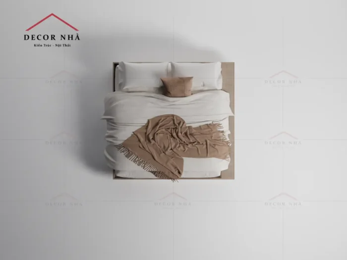 Giường Gỗ MDF Phủ Melamine Có Ngăn Đựng Đồ