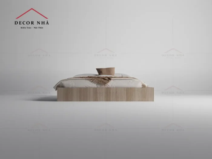 Giường Gỗ MDF Phủ Melamine Có Ngăn Đựng Đồ