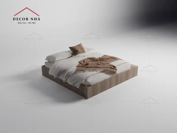 Giường Gỗ MDF Phủ Melamine Có Ngăn Đựng Đồ
