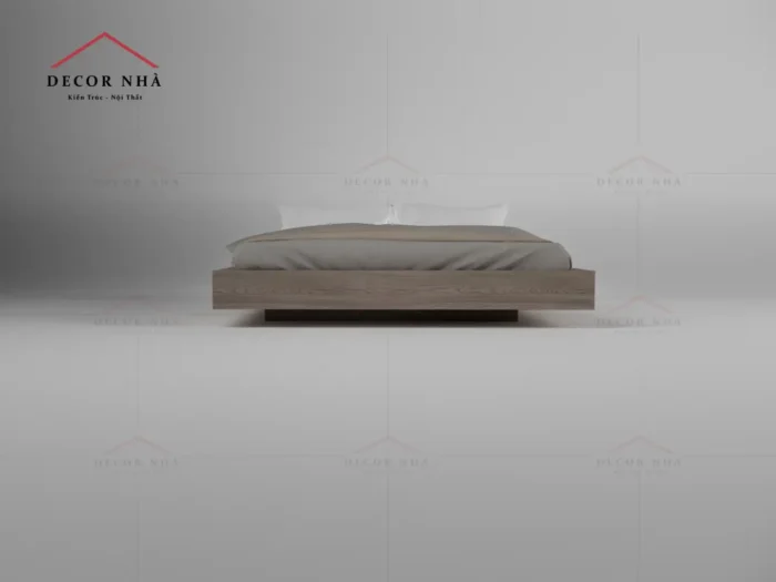 Giường Ngủ Hiện Đại Vân Gỗ MDF