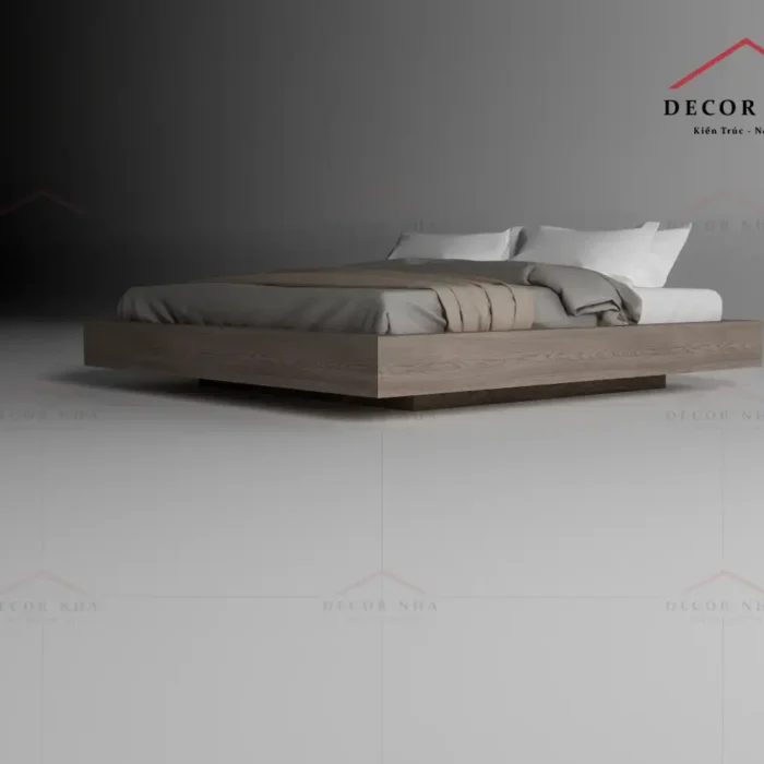 Giường Ngủ Hiện Đại Vân Gỗ MDF