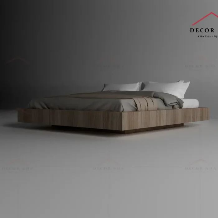 Giường Ngủ MDF Màu Vân Gỗ - Sự Tinh Tế Trong Từng Chi Tiết