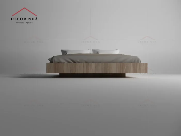 Giường Ngủ MDF Màu Vân Gỗ