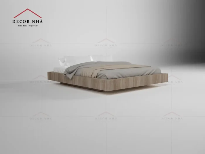 Giường Ngủ MDF Màu Vân Gỗ - TPD 15 - Ảnh 3