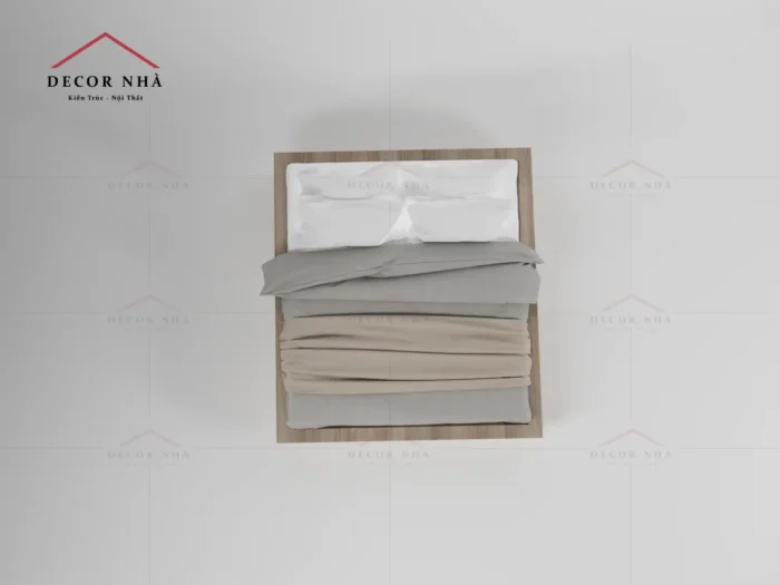 Giường Ngủ MDF Màu Vân Gỗ - TPD 15 - Ảnh 4