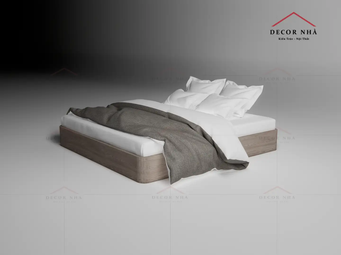 Giường Ngủ Vân Gỗ MDF