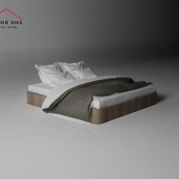 Giường Ngủ Gỗ MDF Vân Gỗ