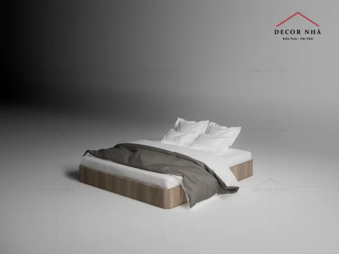 Giường Ngủ Gỗ MDF Vân Gỗ