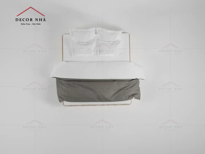 Giường Ngủ Gỗ MDF Vân Gỗ