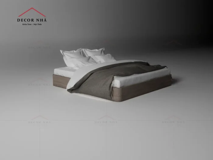 Giường Ngủ Vân Gỗ MDF