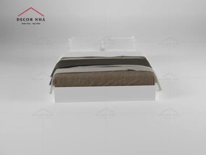 Giường Ngủ MDF Màu Trắng Lọt Nệm - TPD20 - Ảnh 5