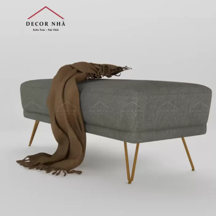 Ghế sofa đơn dài bọc vải