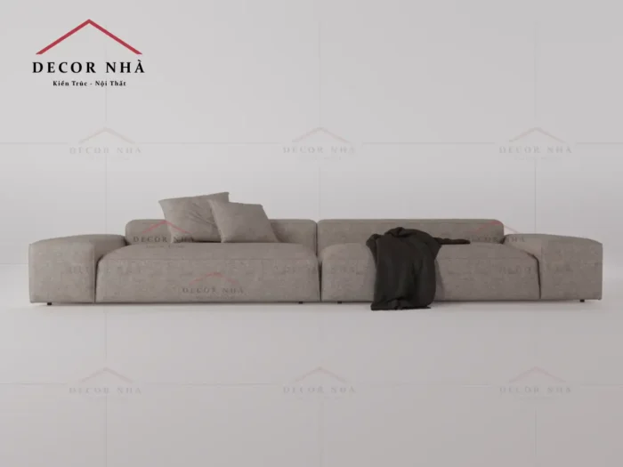Sofa vải xám trang nhã