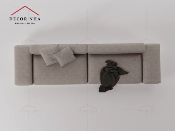 Sofa vải xám trang nhã