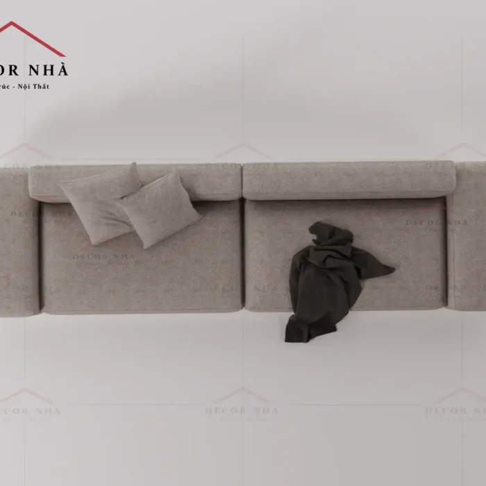 Sofa vải xám trang nhã