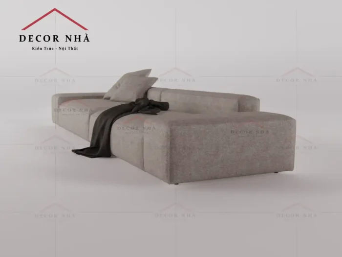 Sofa vải xám trang nhã