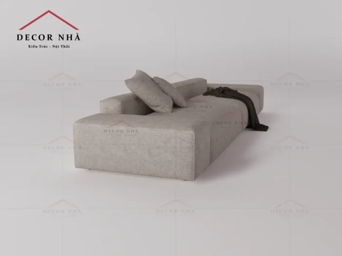 Sofa vải xám trang nhã