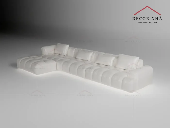 Sofa góc chữ L bọc da