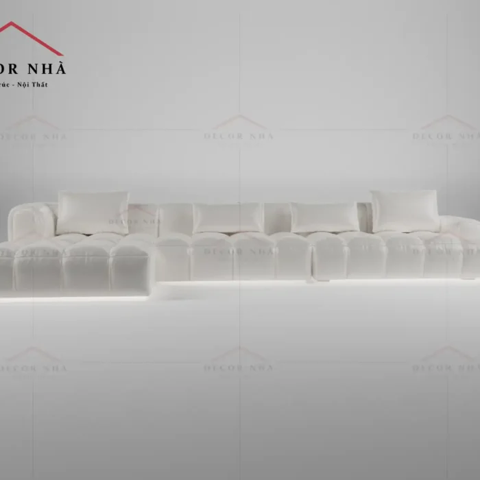 Sofa góc chữ L bọc da