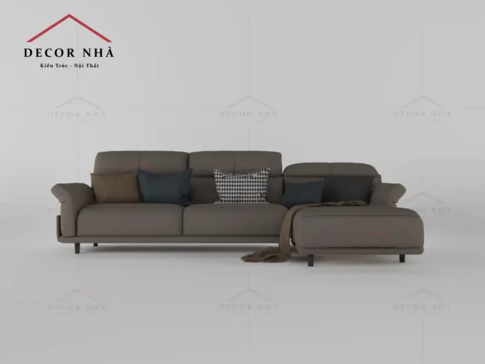 Ghế sofa chữ L kết hợp chân sắt