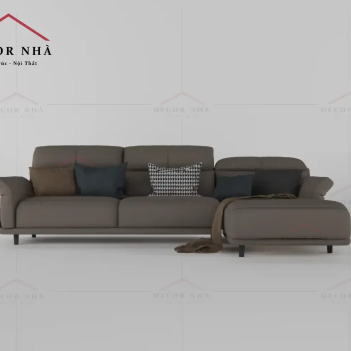 Ghế sofa chữ L kết hợp chân sắt