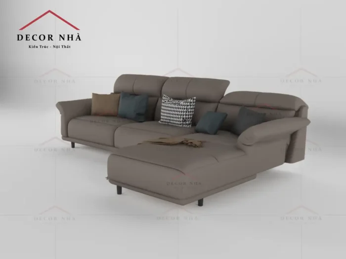Ghế sofa chữ L kết hợp chân sắt