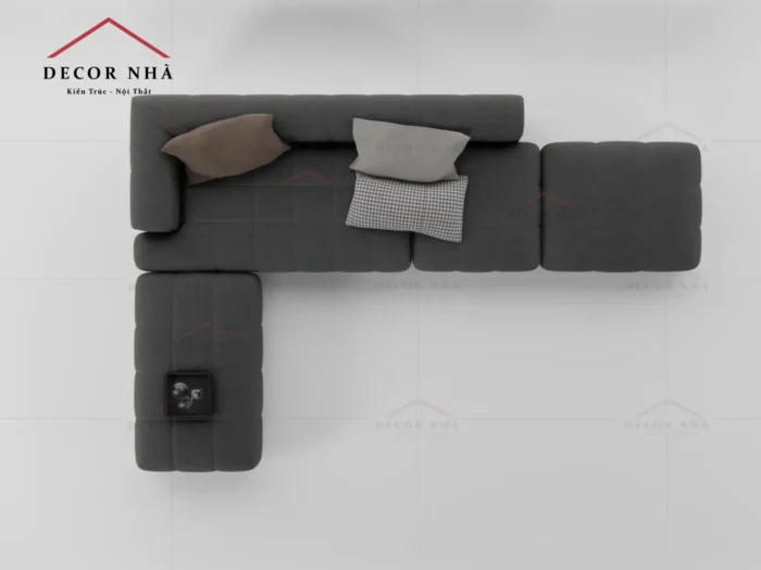 Ghế sofa góc L bọc nỉ