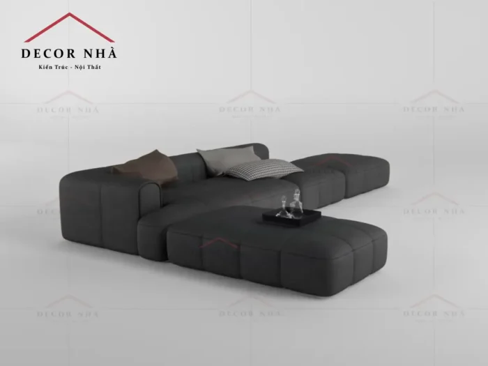 Ghế sofa góc L bọc nỉ