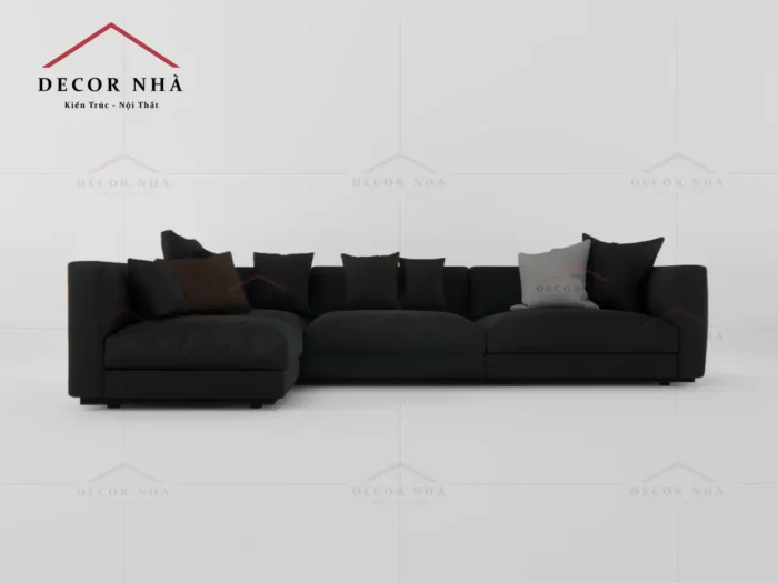 Ghế sofa vải đen